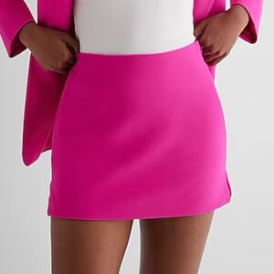 Express Editor Studio Stretch Twill Super High Waisted Mini Skort